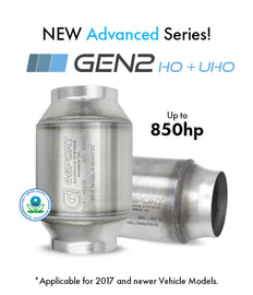 GESI G-Sport 6PK 400 CPSI EPA Compliant 3in Inlet/Outlet GEN2 High Output Catalytic Conv Assembly