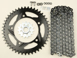 Sprocket/Chain Kit Stl/Alu 15/45t Blk Rx3 520-114l Blk