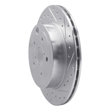 Load image into Gallery viewer, R1 08-20 Subaru WRX STI Rear Right Drilled &amp; Slotted Silver Brake Rotor