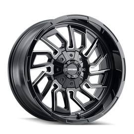 Mayhem 8111 Flywheel 20x9 / 6x135 BP / 0mm Offset / 106mm Hub Black w/ Milled Spokes Wheel