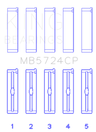 King General Motors Duramax Diesel Main Bearing Set