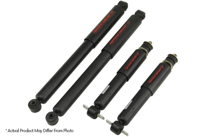 Belltech 99-06 GMC Sierra 1500 / Chevrolet Silverado 1500 Nitro Drop 2 Shock Absorber Set - Mo-Moto