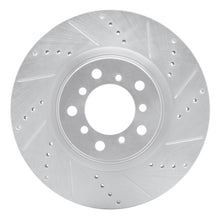 Load image into Gallery viewer, R1 01-06 BMW M3 Left Front Drilled &amp; Slotted Silver Brake Rotor