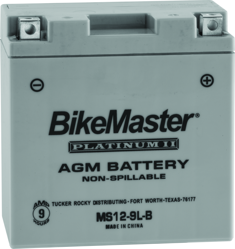 BikeMaster AGM Battery - MS12-9L-B - Mo-Moto