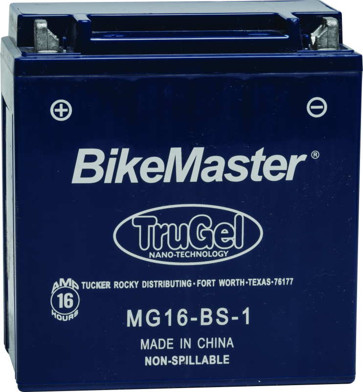 BikeMaster TruGel Battery MG16-BS-1 - Mo-Moto