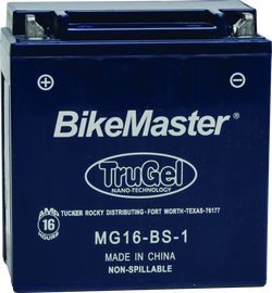 BikeMaster TruGel Battery MG16-BS-1 - Mo-Moto