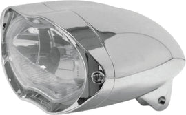 Bikers Choice Chrome Sunray Headlight Bottom Mount Universal Custom 55/60W H4 - Mo-Moto