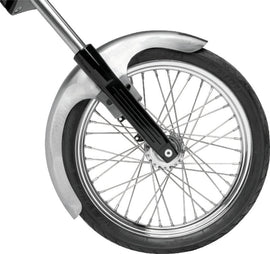 Bikers Choice Outlaw Raw Front Fender Wide Glide 21 Inch Wheel Undrilled Custom - Mo-Moto