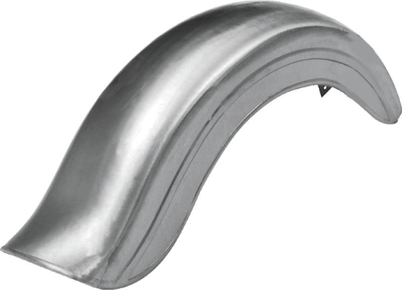Bikers Choice Raw Fatbob Rear Fender Left Chain Cut Big Twin Custom - Mo-Moto