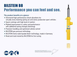 Bilstein B8 SP 01-05 BMW 325xi/330xi Front Left Monotube Strut Assembly - Mo-Moto