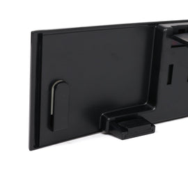 BLOX Racing 290mm Convex Mirror Black Frame Blue Tint - Mo-Moto