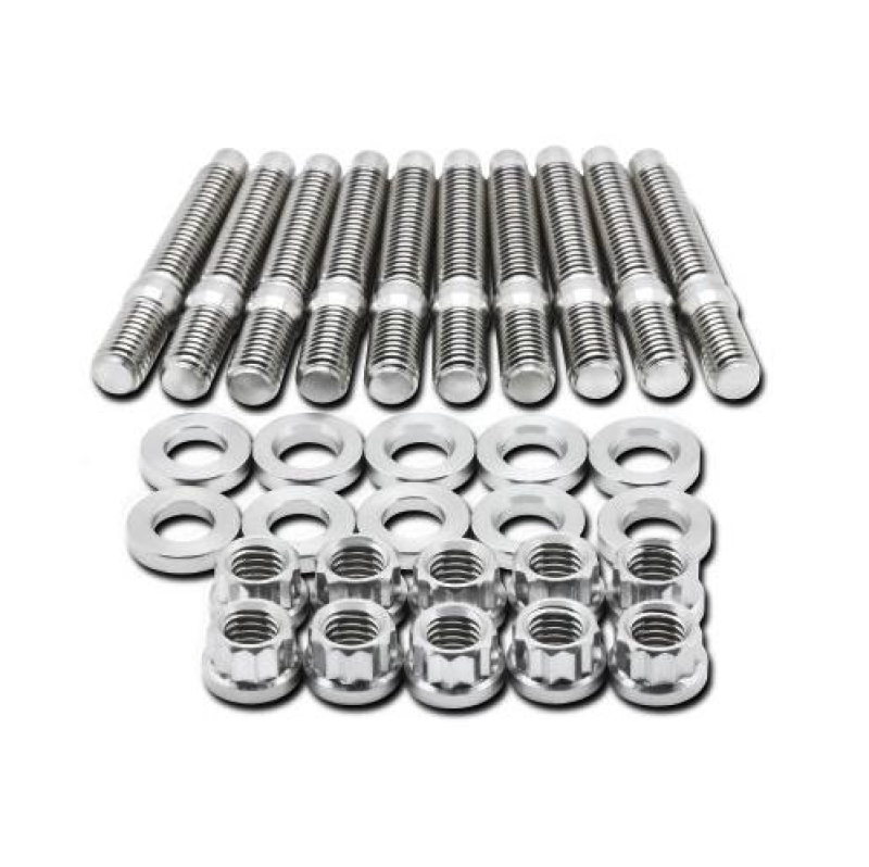 BLOX Racing BLOX Racing Manifold M8x1.25x45mm Stud Kit 10-piece - Mo-Moto