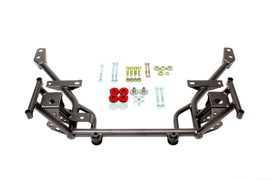BMR 05-14 S197 Mustang K-Member w/ 1/2in Lowered Motor Mount and STD. Rack Mounts - Black Hammertone - Mo-Moto