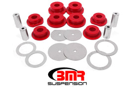 BMR 08-18 Dodge Challenger Rear Cradle Bushing Kit Polyurethane - Red - Mo-Moto