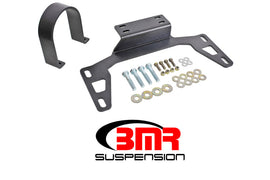 BMR 11-14 S197 Mustang Front Driveshaft Safety Loop - Black Hammertone - Mo-Moto