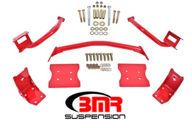 BMR 79-04 Fox Mustang Torque Box Reinforcement Plate Kit(TBR005R And TBR003R) - Red - Mo-Moto