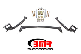 BMR 79-04 Fox Mustang Tubular Style Upper Torque Box Reinforcement Plates - Black Hammertone - Mo-Moto