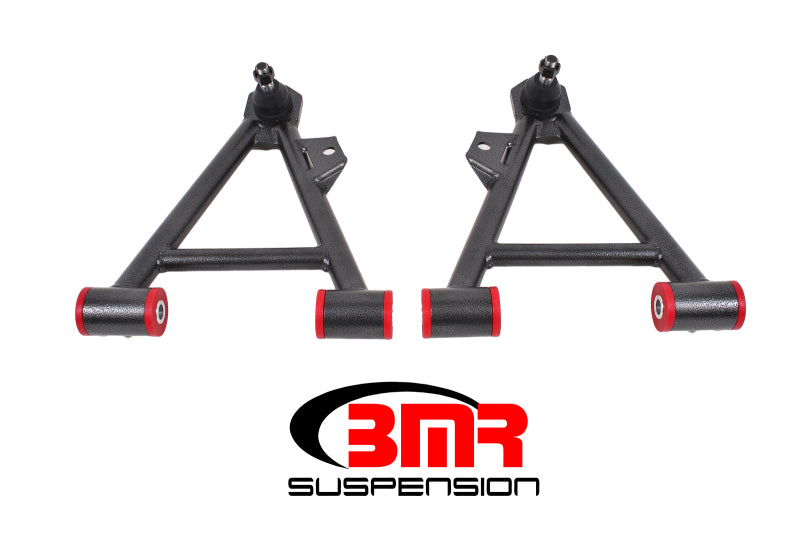 BMR 94-04 Mustang Lower Non-Adj. A-Arms (Coilover Only) w/ STD. Ball Joint (Poly) - Black Hammertone - Mo-Moto