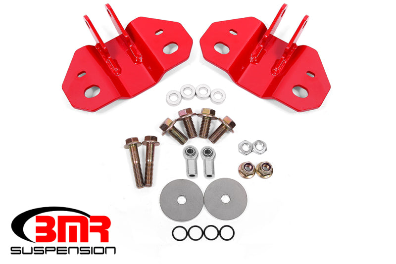 BMR Suspension 15-19 Ford Mustang Rear Upper Shock Mount- Red - Mo-Moto