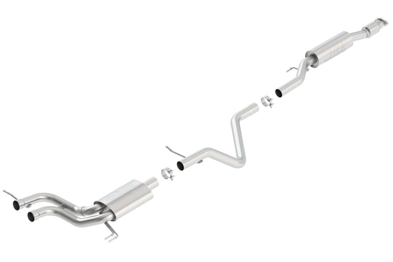 Borla 13-15 Hyundai Veloster Turbo 1.6L AT/MT FWD 2dr Dual Center Rear Exit Cat-Back Exhaust - Mo-Moto