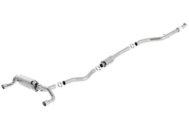 Borla 13-16 BMW 335i / 435i Atak Cat back SS 3.0in, 2.25in 3.5in Tip Single Rolled - Mo-Moto