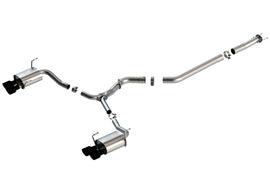 Borla 15-19 Subaru WRX/STI 2.5L Turbo 3in S-Type Catback Exhaust - 2.5in Black Chrome Tips - Mo-Moto