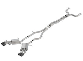Borla 16-18 Cadillac CTS-V 6.2L V8 2.75in Diameter S Type Catback Exhaust w/ Valves Black Chrome Tip - Mo-Moto
