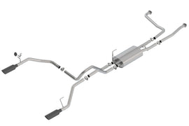 Borla 16-19 Nissan Titan 5.6L V8 2WD/4WD S-Type Catback Exhaust - Black Chrome Tips - Mo-Moto