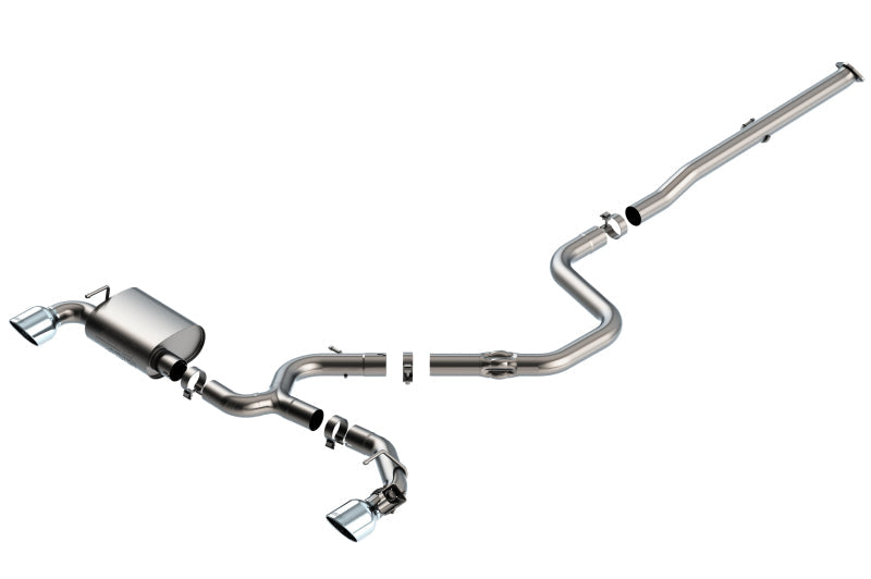 Borla 19-20 Hyundai Veloster N 2.0L I4 MT FWD 2DR 3in ATAK CatBack Exhaust w/ SS Tips - Mo-Moto