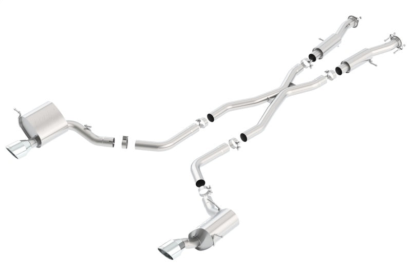 Borla 2015 Jeep Grand Cherokee SRT8 ATAK Dual Round Rolled Exit Catback Exhaust - Mo-Moto