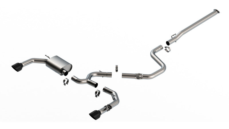 Borla 22-23 Hyundai Elantra N 2.0L 4 CYL. Turbo AT/MT ATAK Catback Exhaust Black Chrome - Mo-Moto