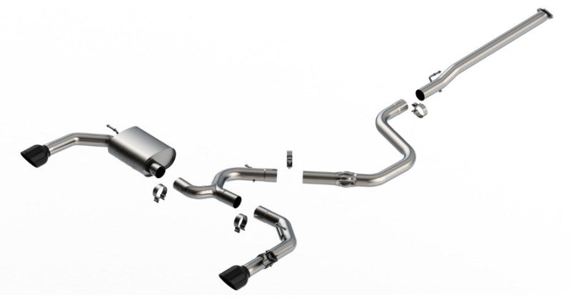 Borla 22-23 Hyundai Elantra N 2.0L 4 CYL. Turbo AT/MT ATAK Catback Exhaust Black Chrome - Mo-Moto