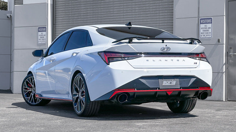 Borla 22-23 Hyundai Elantra N 2.0L 4 CYL. Turbo AT/MT ATAK Catback Exhaust Black Chrome - Mo-Moto