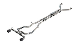 Borla 22-24 Nissan Z 2.5in ATAK Cat Back Exhaust 4.5in Tip - Carbon Fiber Black Anodized - Mo-Moto