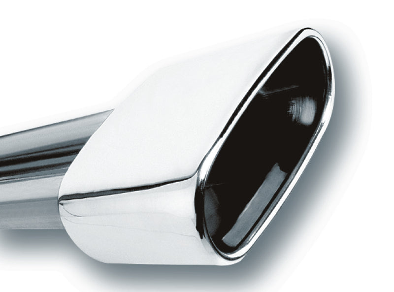 Borla 2.5in Inlet 6.69in x 3in Rectangular Rolled Angle Cut Single Inlet x 5.63in Long Exhaust Tip - Mo-Moto
