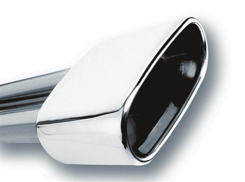 Borla 2.5in Inlet 6.69in x 3in Rectangular Rolled Angle Cut Single Inlet x 5.63in Long Exhaust Tip - Mo-Moto