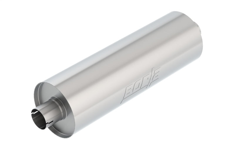 Borla 2.75in In/Out 7.75in Diameter x 24in L Universal Muffler - Heavy Duty Truck Applications - Mo-Moto
