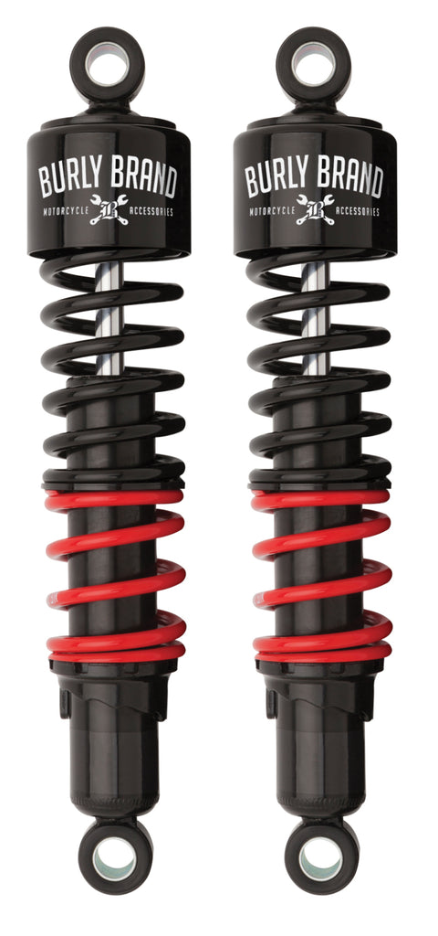 Burly Brand Stiletto Shocks 15.0in - Black - Mo-Moto