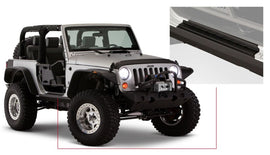 Bushwacker 07-18 Jeep Wrangler Trail Armor Rocker Panel and Sill Plate Cover - Black - Mo-Moto