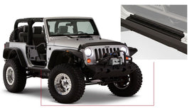 Bushwacker 07-18 Jeep Wrangler Trail Armor Rocker Panel and Sill Plate Cover - Black - Mo-Moto