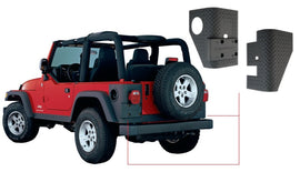 Bushwacker 97-06 Jeep Wrangler Trail Armor Rear Corners - Black - Mo-Moto