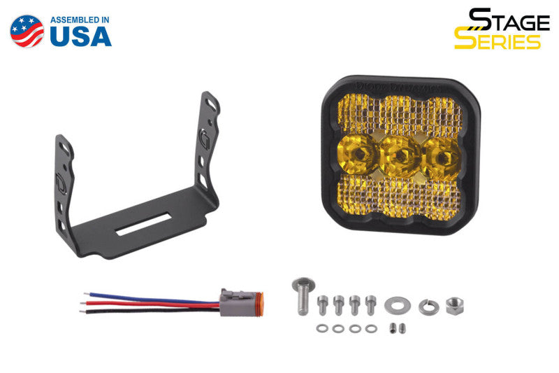 Diode Dynamics SS5 LED Pod Sport - Yellow Driving (Single)