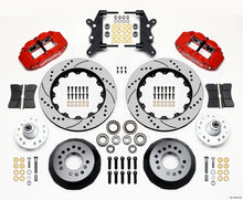 Load image into Gallery viewer, Wilwood Narrow Superlite 6R Front Hub Kit 14.00in Drill Red 60-68 Ford / Mercury Full Size / Galaxie