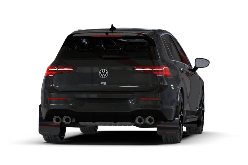 Rally Armor 22-25 VW MK8 Golf GTI/R Black UR Mud Flap w/Blue Logo