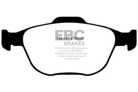 EBC 02-04 Ford Focus 2.0 SVT Ultimax2 Front Brake Pads