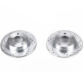Power Stop 98-04 Audi A6 Quattro Rear Evolution Drilled & Slotted Rotors - Pair