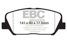Load image into Gallery viewer, EBC 16+ Hyundai Veloster 1.6 Turbo Ultimax2 Front Brake Pads