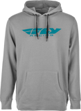 Fly Corporate Pullover Hoodie Grey/Blue Md