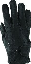 River Road Tucson Leather Perforated Gloves Black - Medium