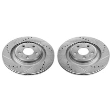 Load image into Gallery viewer, Power Stop 10-11 Audi S4 Rear Evolution Drilled &amp; Slotted Rotors - Pair